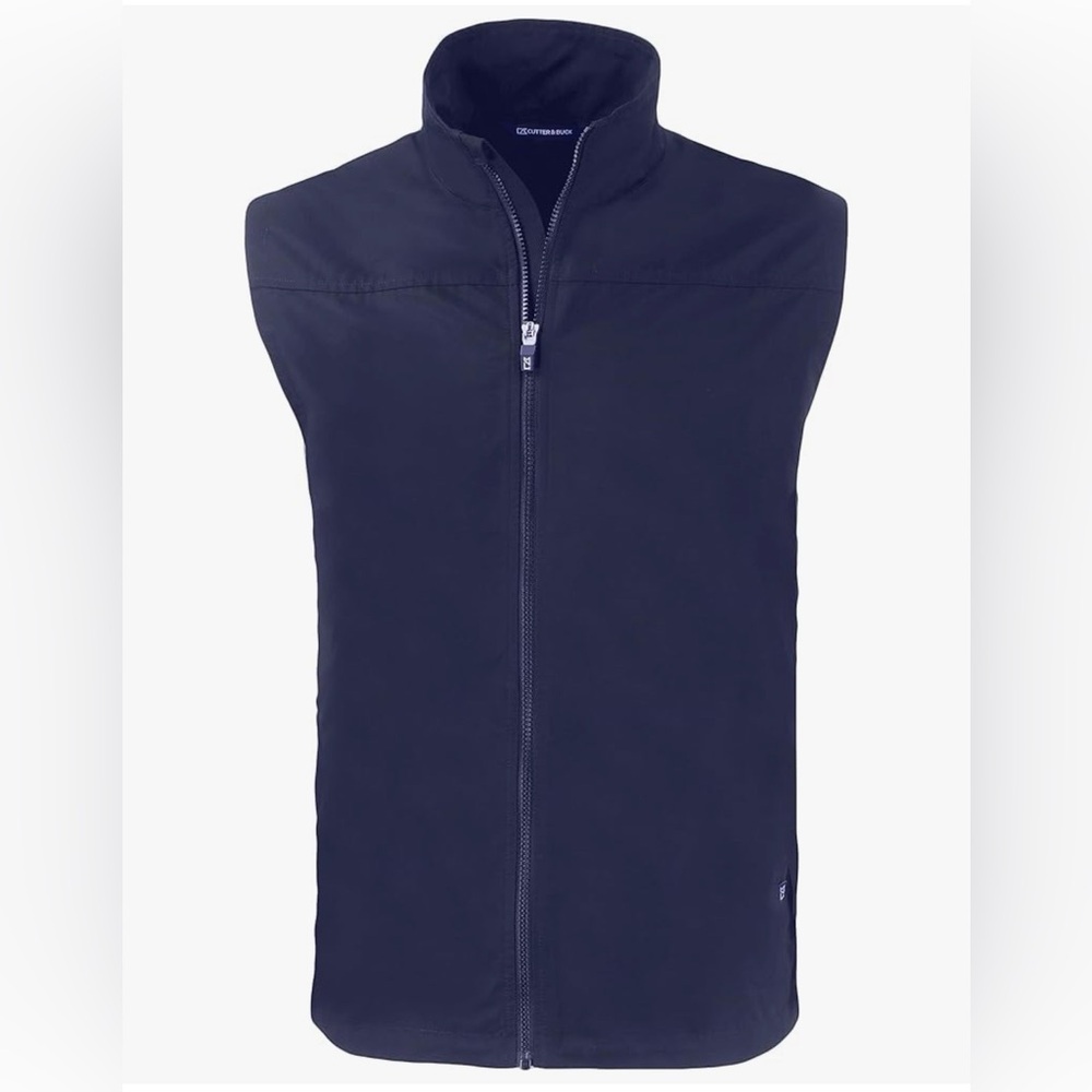 Cutter & Buck mens Charter Eco Recycled Mens Full-zip Vest Like New